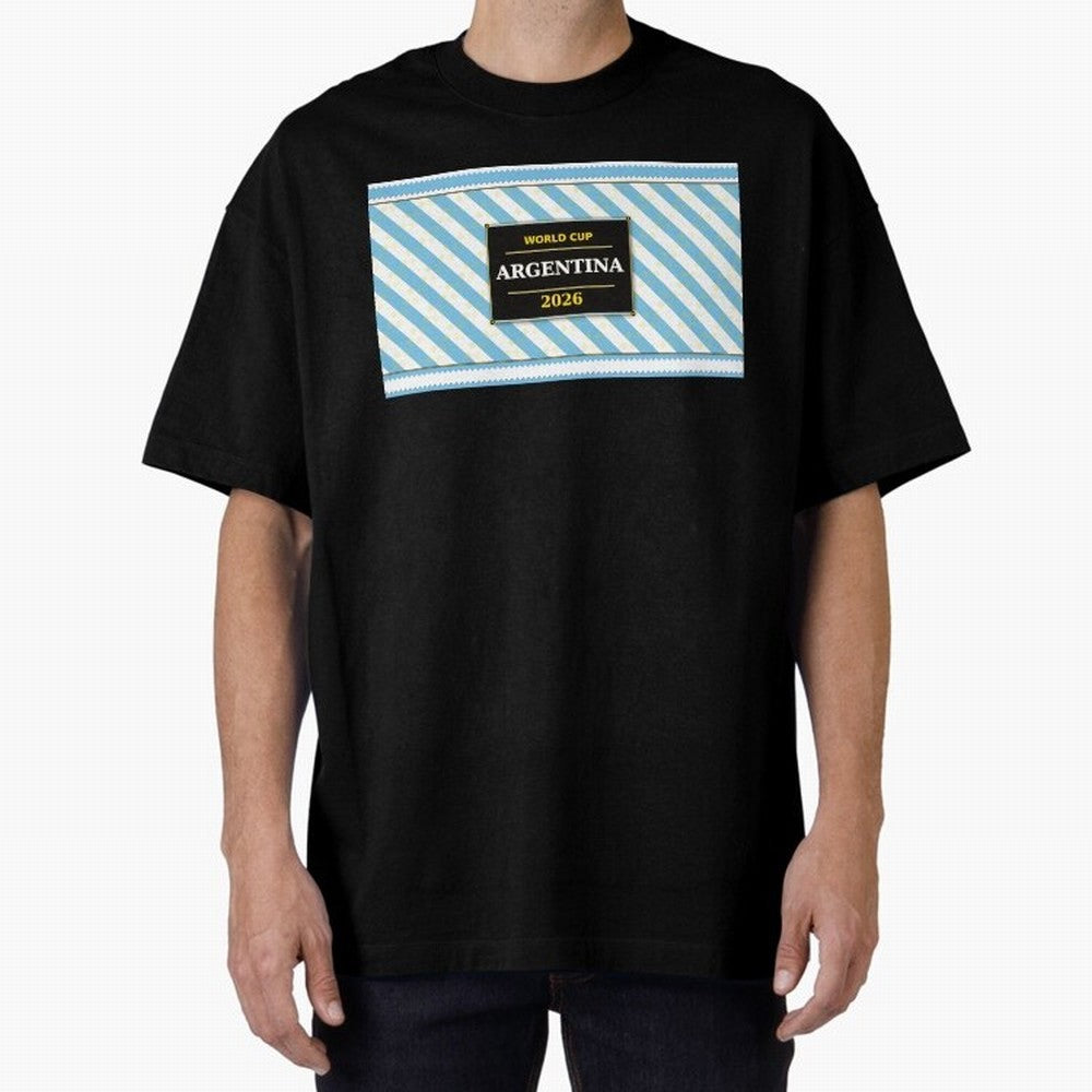 Argentina Football Fan 2026 ¡ª Defending Champions Soccer Fan Gift Classic T-Shirt Follow Every Goal of Match Day Hype around FIFA World Cup 2026 USA Canada Mexico, CR7 and Messi, England and Germany, Worldwide Fan Energy, Dramatic Goals, Stadium
