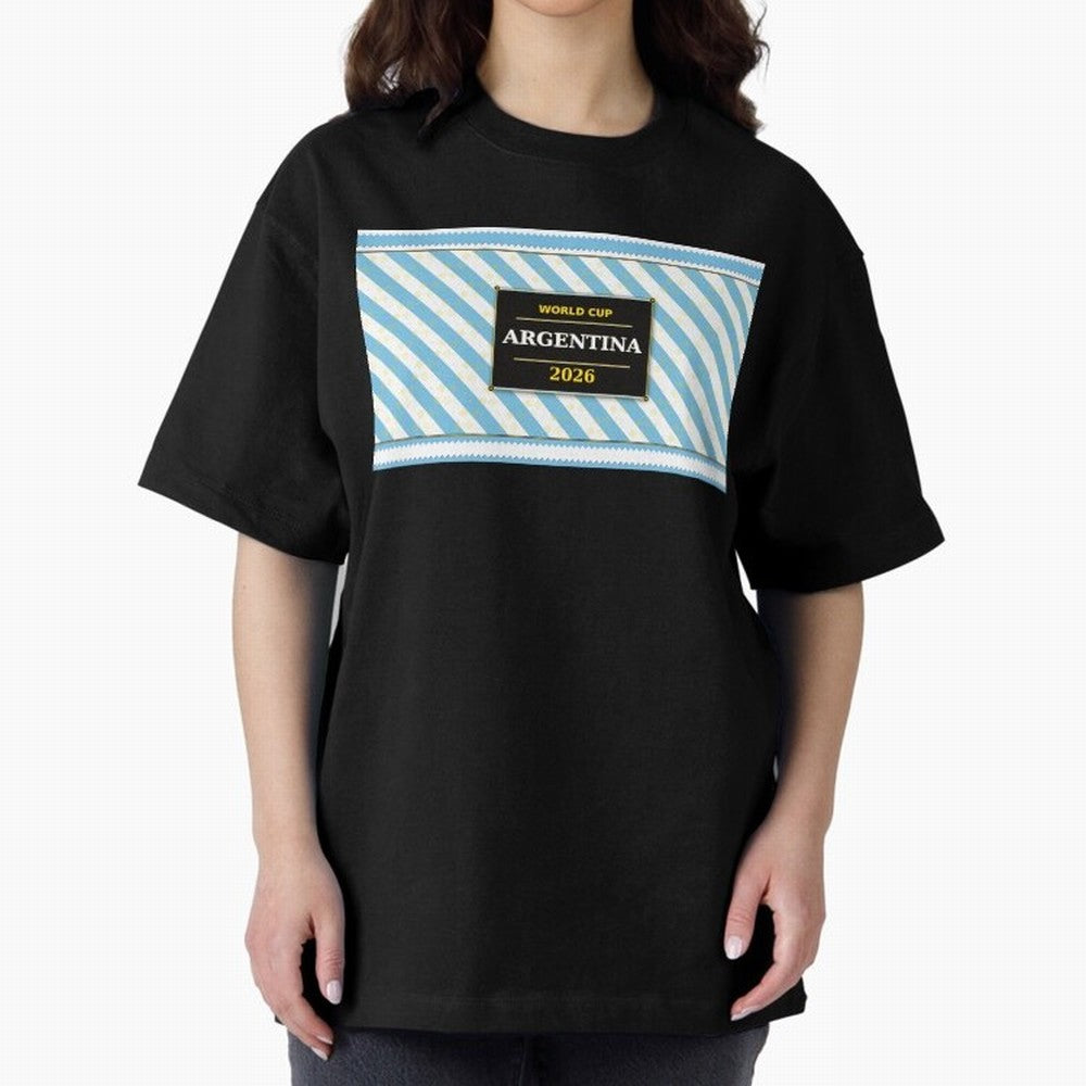 Argentina Football Fan 2026 ¡ª Defending Champions Soccer Fan Gift Classic T-Shirt Follow Every Goal of Match Day Hype around FIFA World Cup 2026 USA Canada Mexico, CR7 and Messi, England and Germany, Worldwide Fan Energy, Dramatic Goals, Stadium