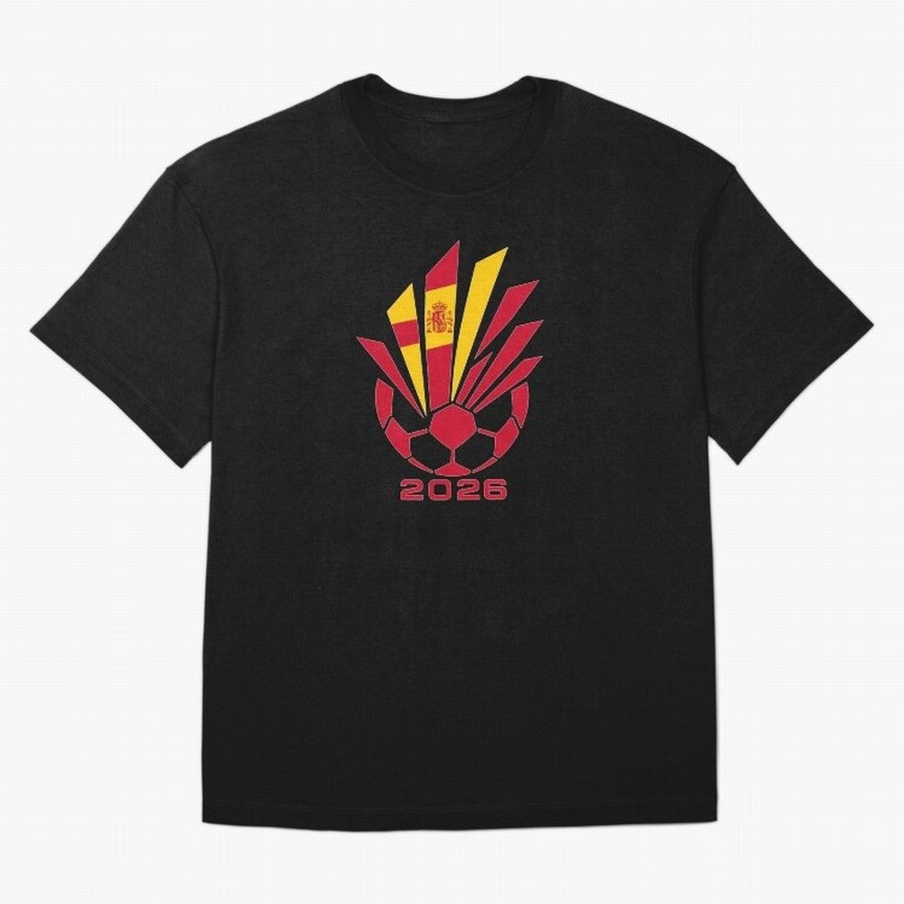 Spain Soccer 2026 Flag Burst Emblem Classic T-Shirt Bring a Champion Mindset to FIFA World Cup 2026 USA Canada Mexico for Fans of Messi, Neymar and Mbappe and Germany, Bringing Goal Celebration Energy, Supporter Heritage, Football Icons and