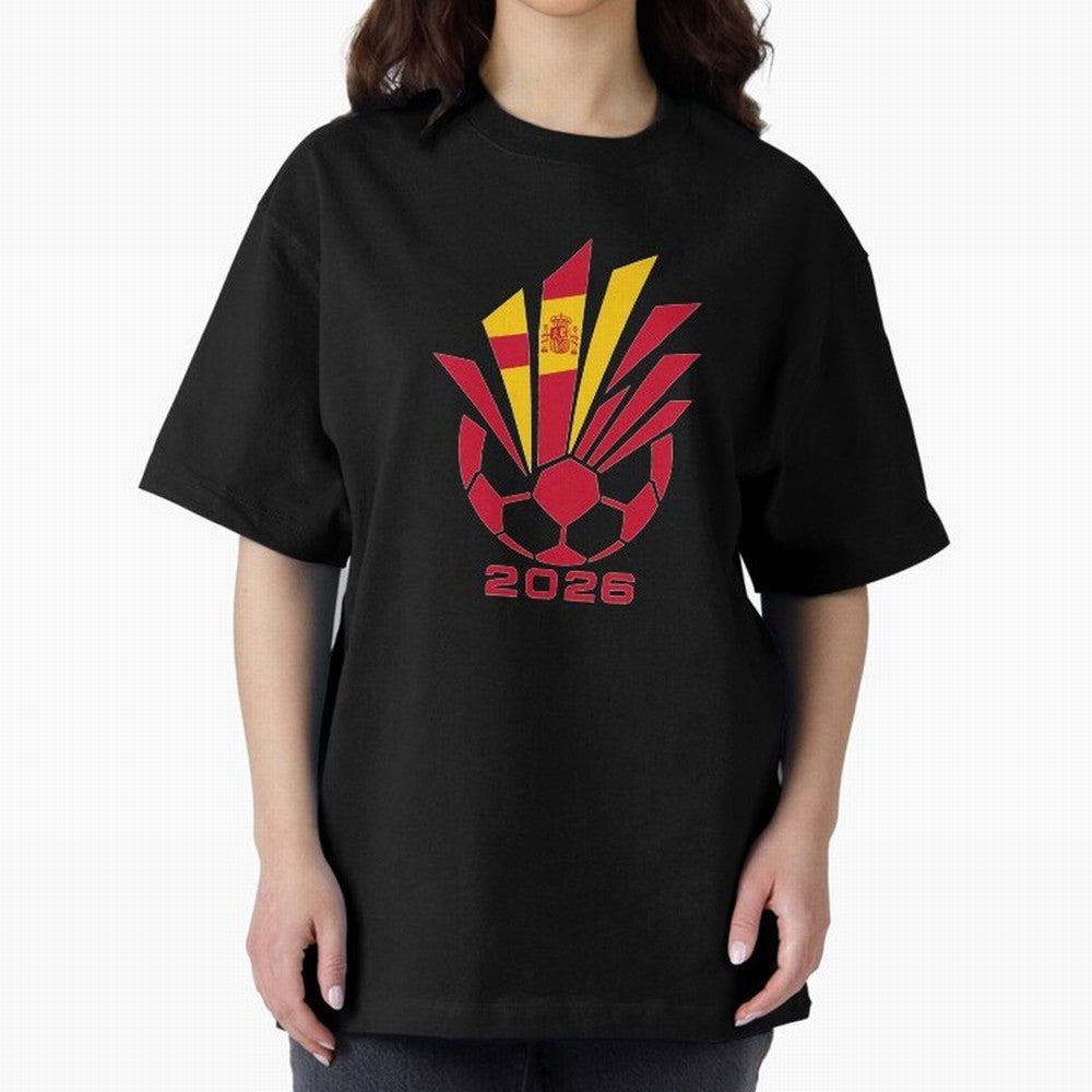 Spain Soccer 2026 Flag Burst Emblem Classic T-Shirt Bring a Champion Mindset to FIFA World Cup 2026 USA Canada Mexico for Fans of Messi, Neymar and Mbappe and Germany, Bringing Goal Celebration Energy, Supporter Heritage, Football Icons and