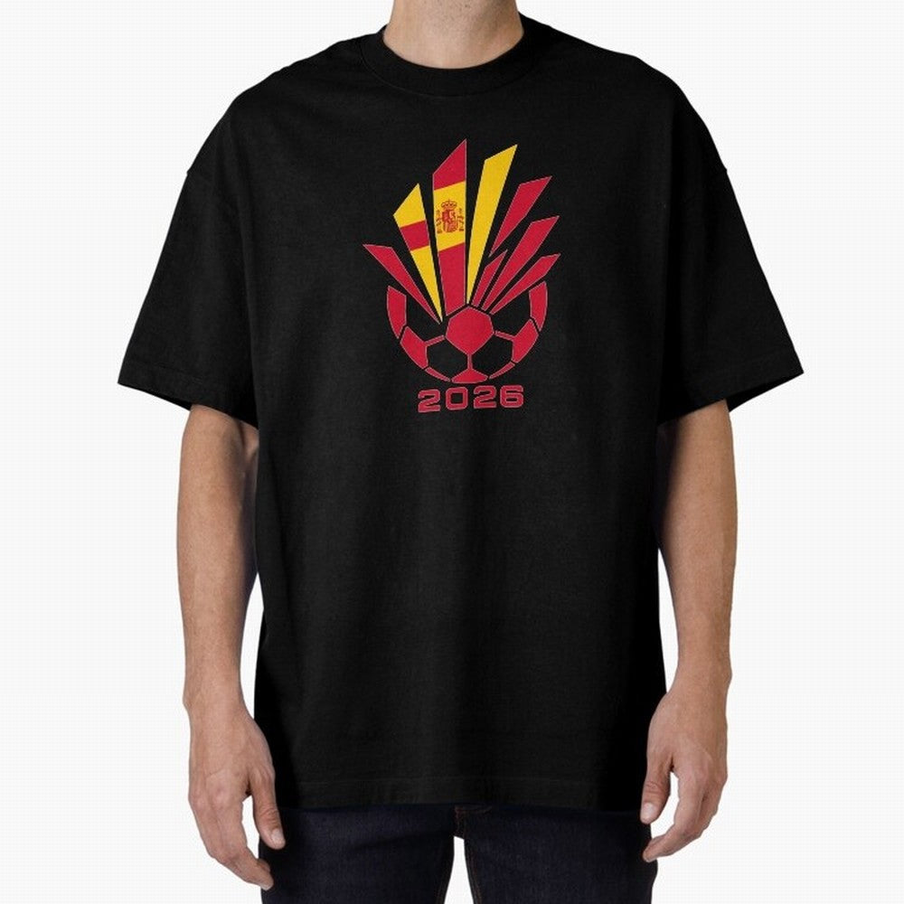 Spain Soccer 2026 Flag Burst Emblem Classic T-Shirt Bring a Champion Mindset to FIFA World Cup 2026 USA Canada Mexico for Fans of Messi, Neymar and Mbappe and Germany, Bringing Goal Celebration Energy, Supporter Heritage, Football Icons and
