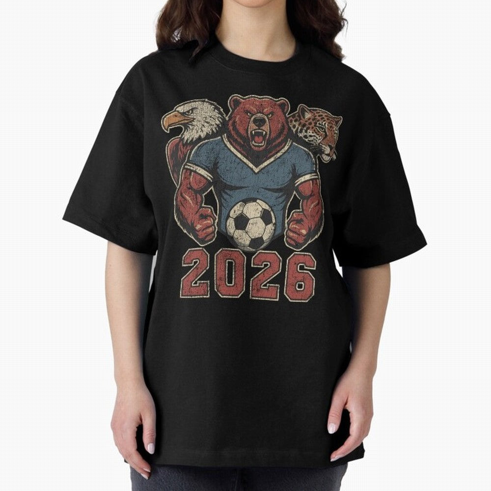 World Cup 2026 Host Mascots | USA Canada Mexico Soccer Classic T-Shirt Relive FIFA World Cup 2026 Spirit, Celebrating Portugal, Spain and Germany, Neymar, Haaland and Cristiano Ronaldo, Goal Celebration Energy, Supporter Heritage, Football Icons