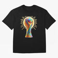 Golden Illuminating Cup Classic T-Shirt Represent Match Day Hype around FIFA World Cup 2026, Neymar, Portugal, Champion Mindset, Group Stage Buzz, Knockout Tension and Passionate Fan Culture; Ideal for Passionate Fans Who Love Underdog Stories,