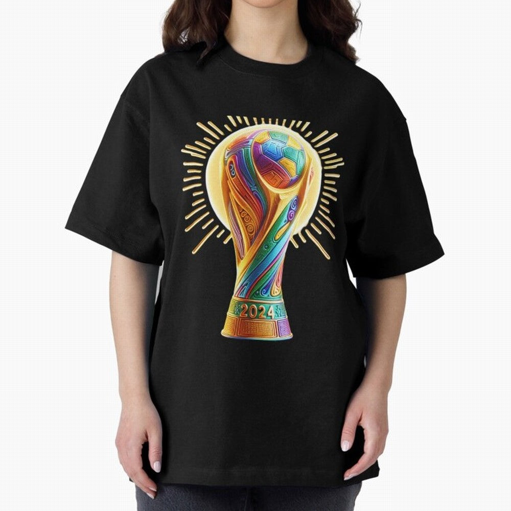 Golden Illuminating Cup Classic T-Shirt Represent Match Day Hype around FIFA World Cup 2026, Neymar, Portugal, Champion Mindset, Group Stage Buzz, Knockout Tension and Passionate Fan Culture; Ideal for Passionate Fans Who Love Underdog Stories,