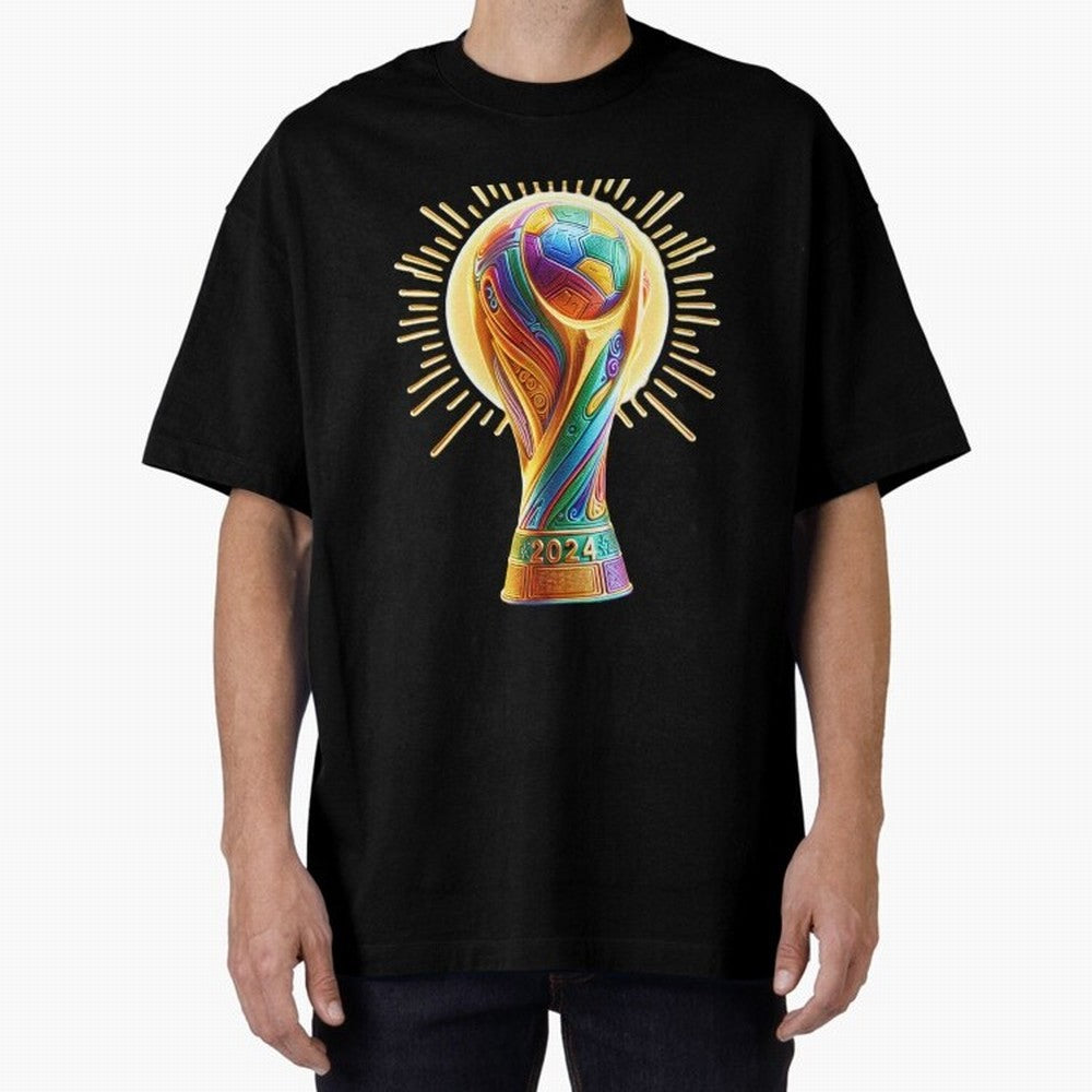 Golden Illuminating Cup Classic T-Shirt Represent Match Day Hype around FIFA World Cup 2026, Neymar, Portugal, Champion Mindset, Group Stage Buzz, Knockout Tension and Passionate Fan Culture; Ideal for Passionate Fans Who Love Underdog Stories,
