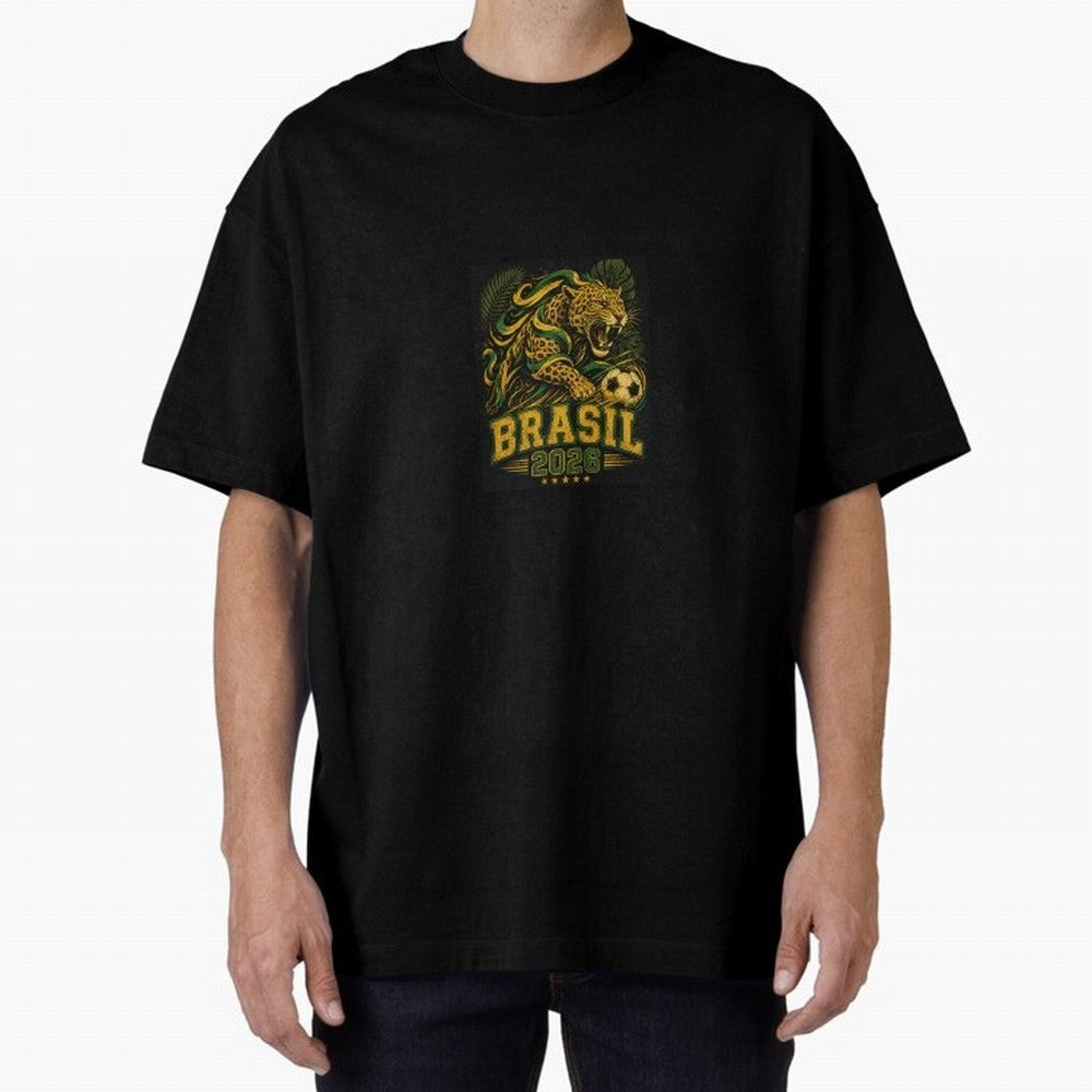 Samba Flame - Brasil World Cup 2026 Fan shirt Classic T-Shirt Represent Football Lovers during Global Football Passion for FIFA World Cup 2026, Capturing Messi, Brazil, Portugal and Argentina, Championship Spirit, Famous Goals, Roaring Crowds and