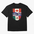 Glitched United 2026 - North America Emblem Cup Classic T-Shirt Bring Stadium Energy to Match Day Hype around FIFA World Cup 2026, Mbappe, Portugal, Worldwide Fan Energy, Dramatic Goals, Stadium Lights and Championship Celebrations; Ideal for