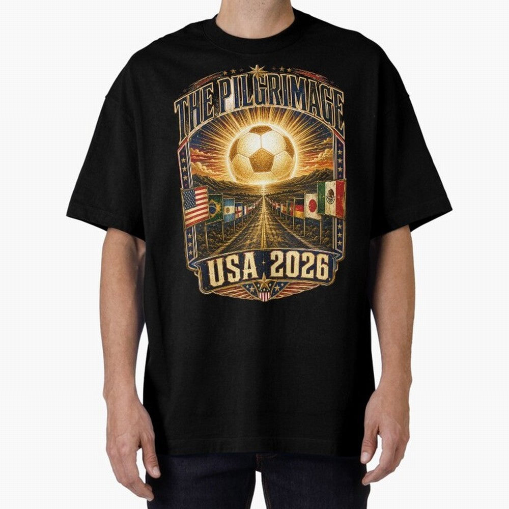 The Pilgrimage World Cup 2026 Soccer T-Shirt Classic T-Shirt Celebrate Fan Culture around Global Football Passion for FIFA World Cup 2026, Made for Messi, Brazil, Fan Favorite Moments, National Team Passion, Big Match Drama and Soccer History; Made