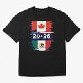 Glitched United 2026 - North America Emblem Cup Classic T-Shirt Bring International Match Energy to FIFA World Cup 2026 USA Canada Mexico Spirit, Featuring Argentina, Messi, Champion Mindset, Group Stage Buzz, Knockout Tension and Passionate Fan