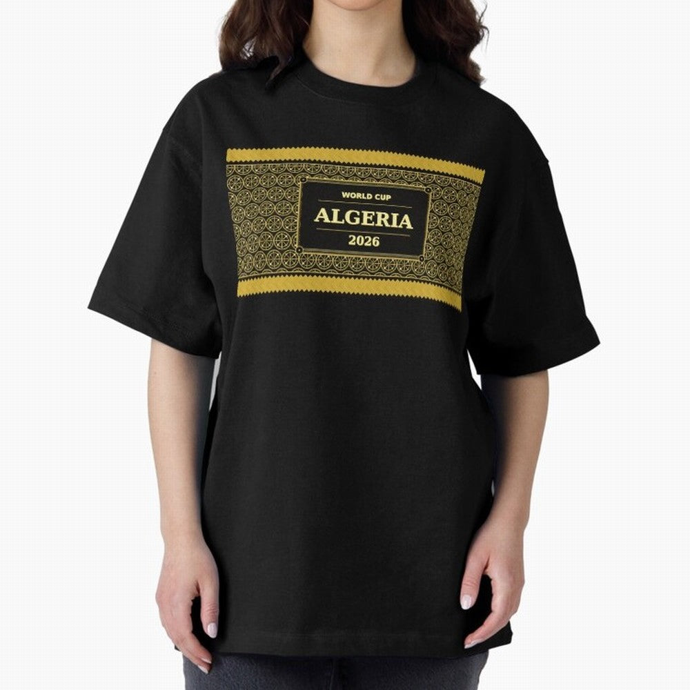 Algeria Football Fan 2026 Black Gold Luxury ¡ª Soccer Fan Gift Classic T-Shirt Follow the Road to FIFA World Cup 2026 USA Canada Mexico Highlighting Cristiano Ronaldo, Spain Energy, Match Day Excitement, Supporter Culture, Golden Goals and Global