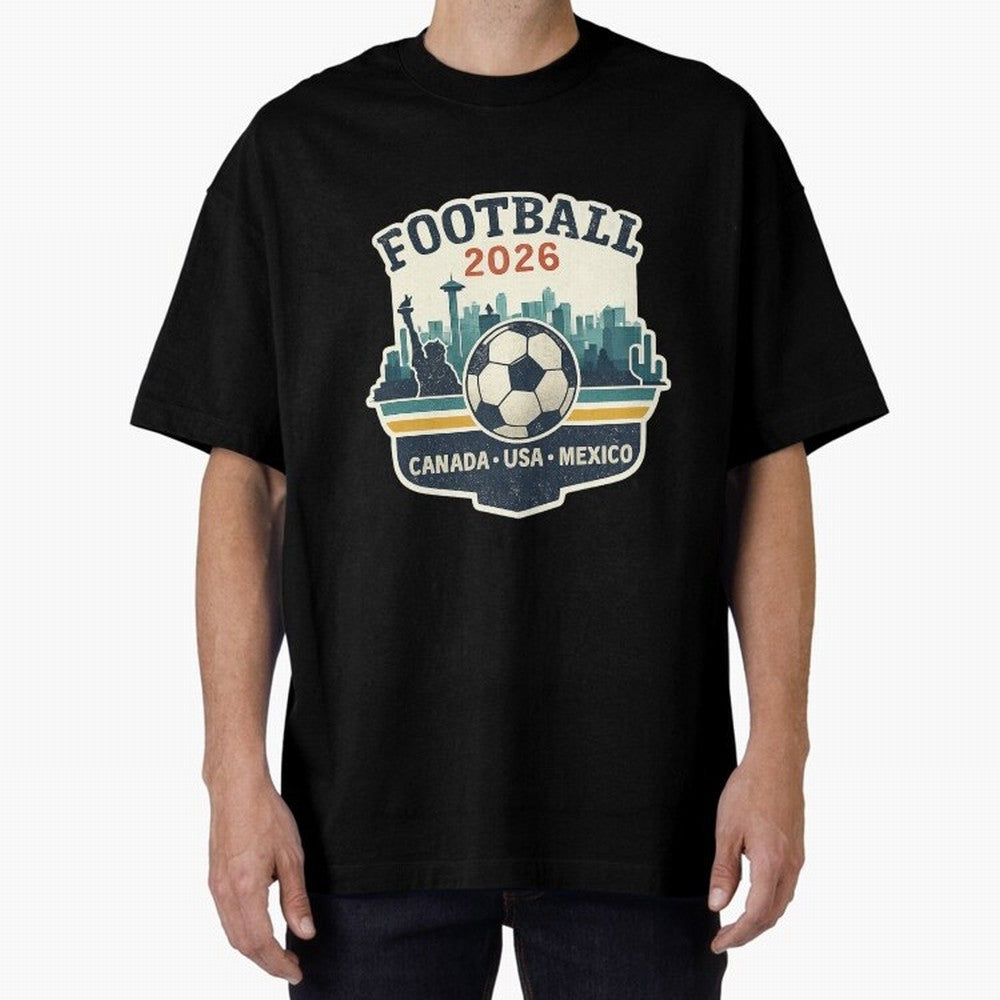 Football 2026 ¨C One World One Goal Classic T-Shirt Show Championship Spirit for FIFA World Cup 2026 for Fans of Mbappe and Neymar and Brazil, Portugal and Argentina, Bringing Classic Soccer Heritage, Championship Pressure, Fan Loyalty and