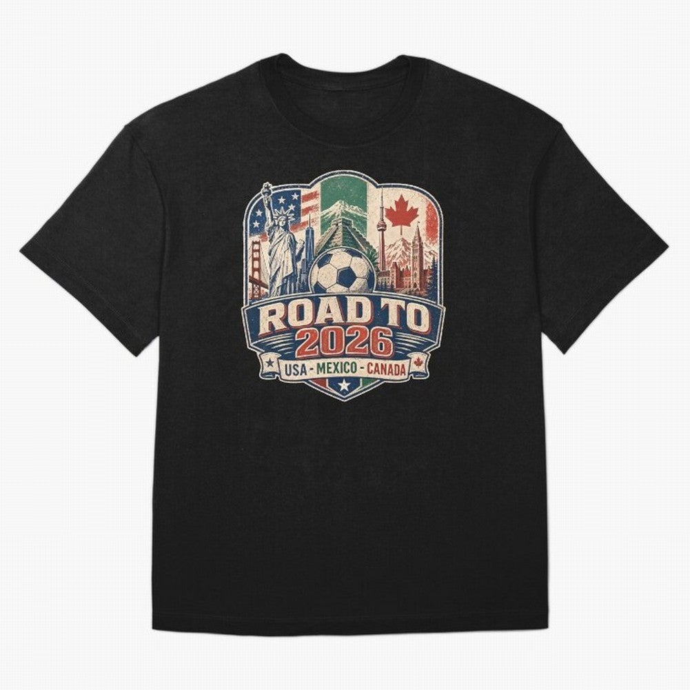 Football 2026 USA Mexico Canada Soccer Championship Fan Art Classic T-Shirt Keep Football History Alive during the FIFA World Cup 2026 USA Canada Mexico Journey through Messi and Cristiano Ronaldo Highlights, Portugal, Spain and Germany Pride,