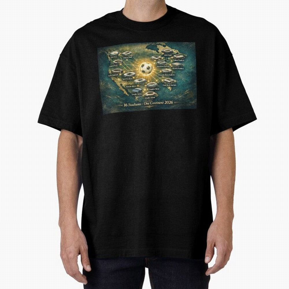2026 Stadiums Across North America World Cup Classic T-Shirt Celebrate Soccer Greatness during Match Day Hype around FIFA World Cup 2026 USA Canada Mexico, Messi, Neymar and Mbappe, Brazil, Portugal and Argentina, Classic Soccer Heritage,