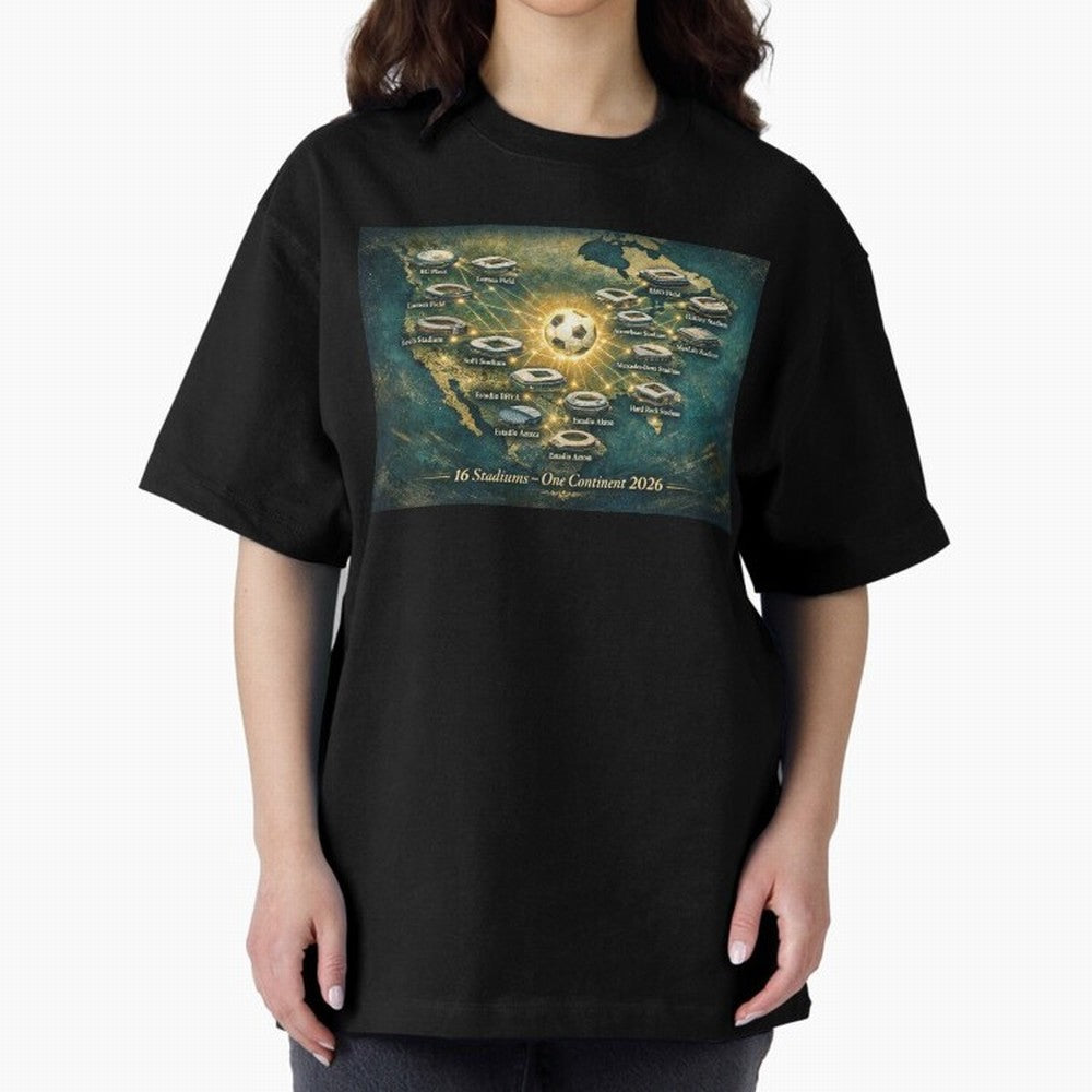 2026 Stadiums Across North America World Cup Classic T-Shirt Celebrate Soccer Greatness during Match Day Hype around FIFA World Cup 2026 USA Canada Mexico, Messi, Neymar and Mbappe, Brazil, Portugal and Argentina, Classic Soccer Heritage,
