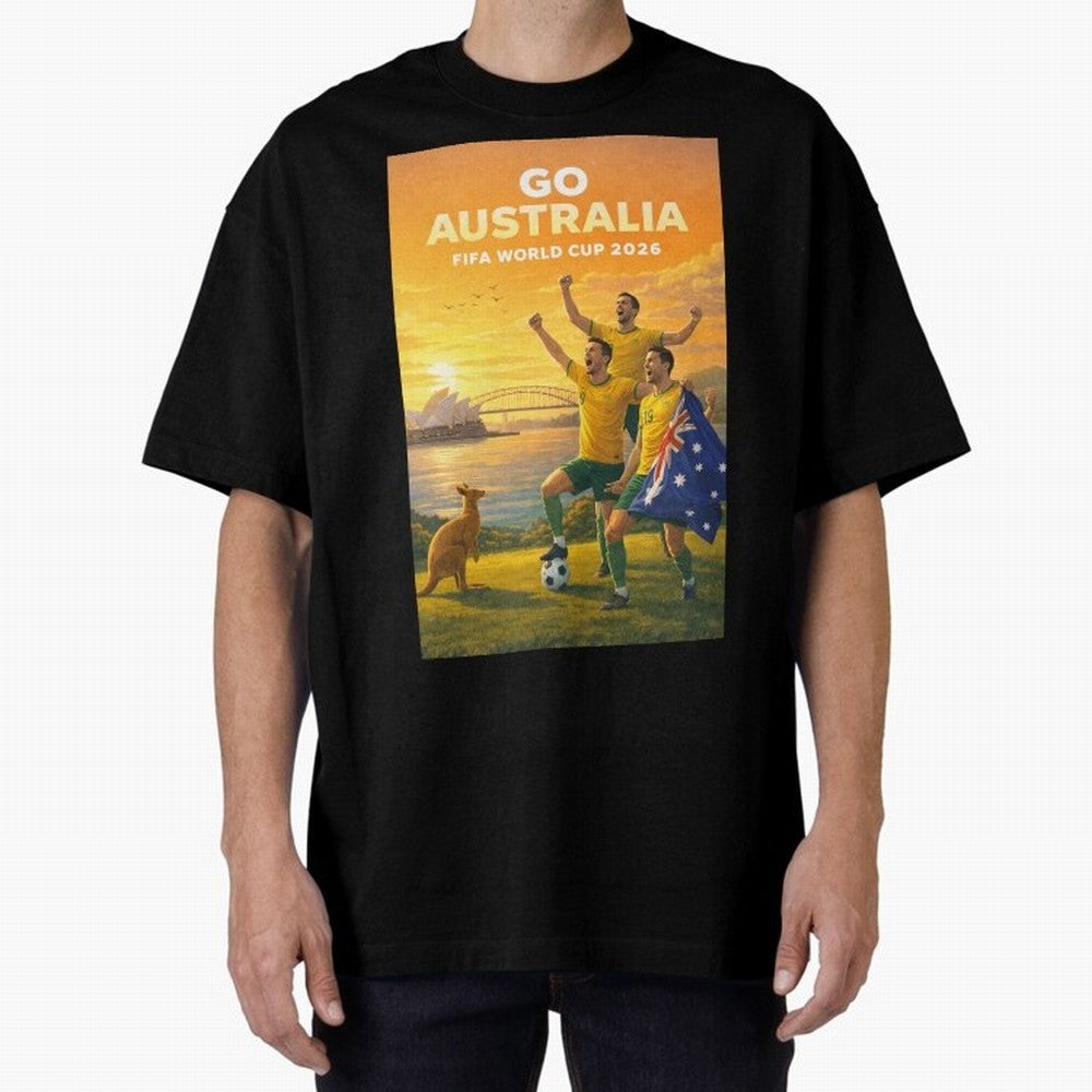 Australia Socceroos FIFA World Cup 2026 Sydney Football Australia Kangaroos Classic T-Shirt Carry FIFA World Cup 2026 Group Stage Capturing Mbappe and Neymar, France and Portugal Energy, Retro Football Energy, Iconic Rivalries, Trophy Chase Drama