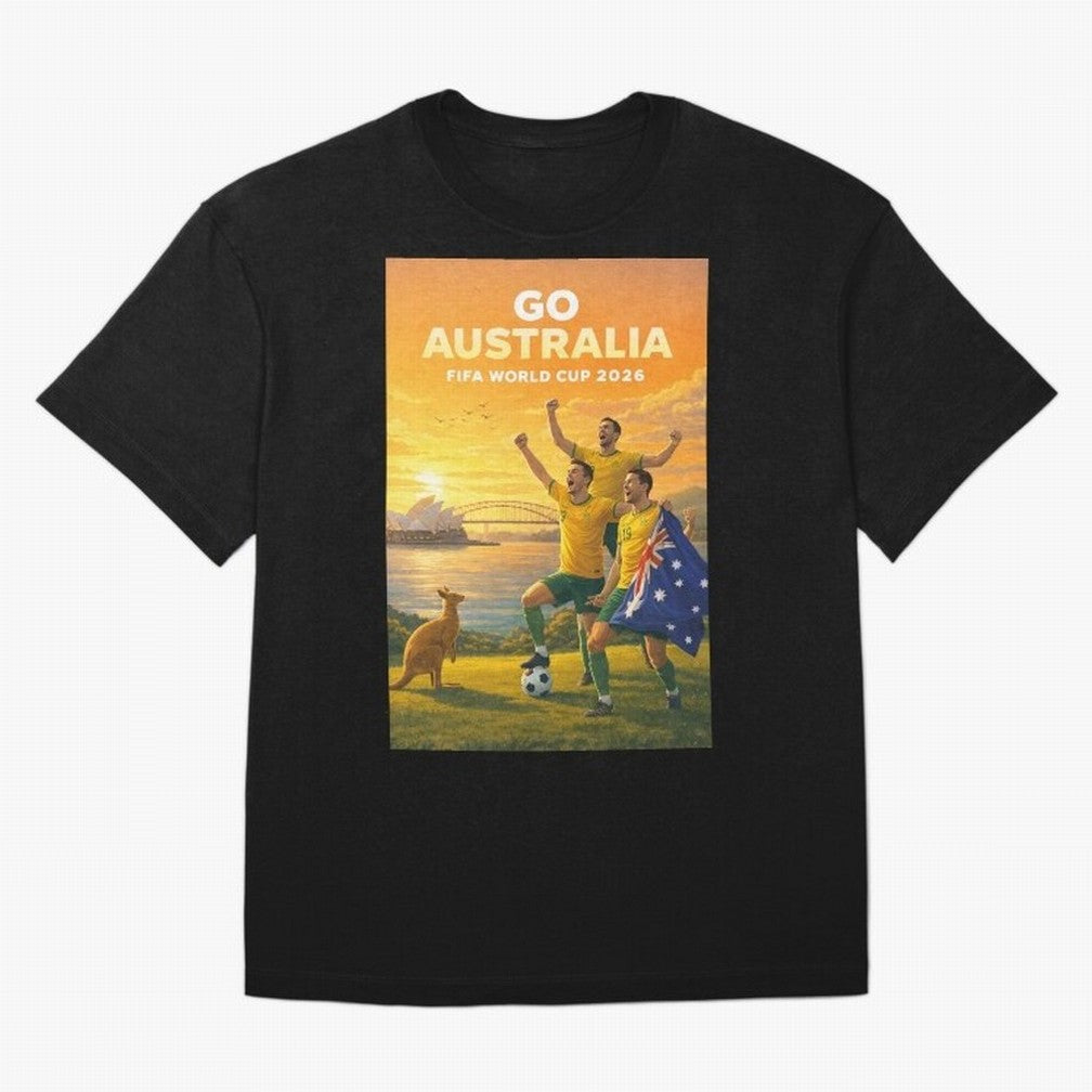 Australia Socceroos FIFA World Cup 2026 Sydney Football Australia Kangaroos Classic T-Shirt Carry FIFA World Cup 2026 Group Stage Capturing Mbappe and Neymar, France and Portugal Energy, Retro Football Energy, Iconic Rivalries, Trophy Chase Drama