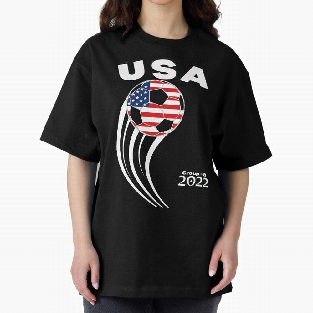 World Cup 2022 Team USA Classic T-Shirt Show Up for the Glory of FIFA World Cup 2026 Group Stage Spirit, Made for France and Portugal, Messi, Neymar and Mbappe, Championship Spirit, Famous Goals, Roaring Crowds and International Football Unity;