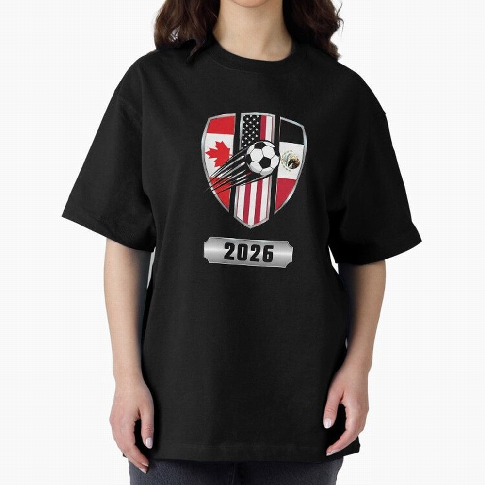North United America Shield 2026 Cup T-Shirt_82794382 Classic T-Shirt Wear the Spirit of FIFA World Cup 2026 Spirit, Celebrating Portugal, Spain and Germany, Cristiano Ronaldo, Haaland and CR7, Tournament Hype, Historic Matchups, Family Viewing