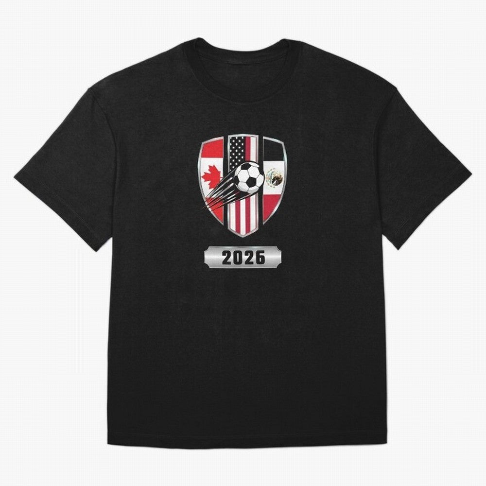 North United America Shield 2026 Cup T-Shirt_82794382 Classic T-Shirt Feel International Energy from FIFA World Cup 2026 Spirit, Filled with Germany, Neymar, Fan Favorite Moments, National Team Passion, Big Match Drama and Soccer History; Perfect