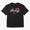 USA 2026 Soccer Ball With Waving Flag - United States Football Team Support? Classic T-Shirt Remember Iconic Moments from FIFA World Cup 2026 USA Canada Mexico for Fans of Haaland and Mbappe and Argentina, France and Brazil, Bringing Tournament