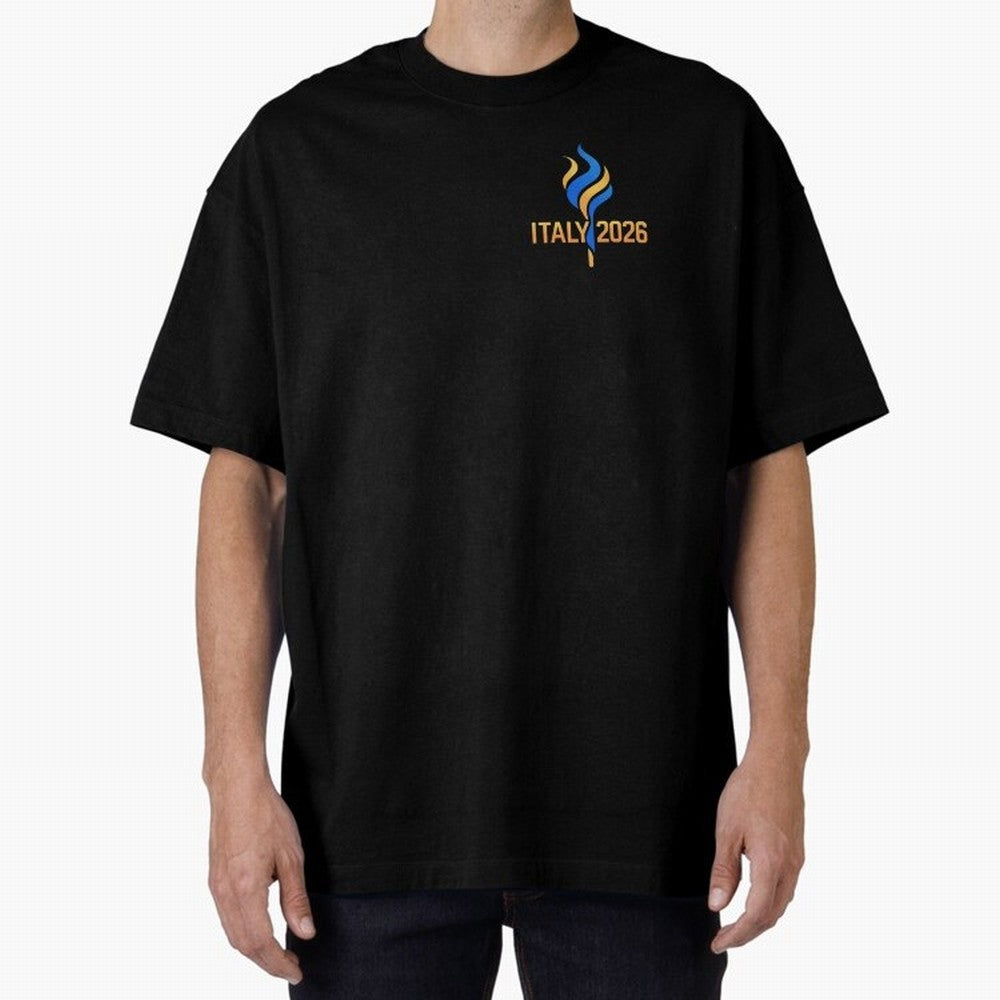 Italy 2026 Minimal Travel Logo Modern Italian Style Classic T-Shirt Feel the Trophy Chase of Global Football Passion for FIFA World Cup 2026 USA Canada Mexico, Inspired by Neymar, Brazil, Tournament Hype, Historic Matchups, Family Viewing Parties