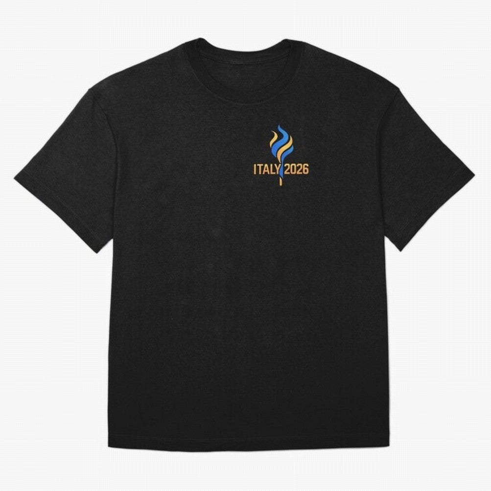 Italy 2026 Minimal Travel Logo Modern Italian Style Classic T-Shirt Feel the Trophy Chase of Global Football Passion for FIFA World Cup 2026 USA Canada Mexico, Inspired by Neymar, Brazil, Tournament Hype, Historic Matchups, Family Viewing Parties