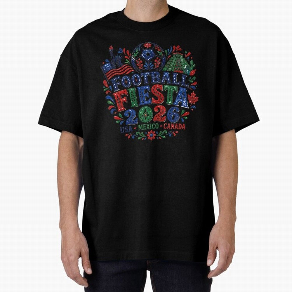 Football Fiesta 2026 USA Mexico Canada Soccer Art Classic T-Shirt Support Your Favorite Stars during FIFA World Cup 2026 for Fans of Mbappe and Neymar and France and Portugal, Bringing Soccer Culture, Superstar Moments, National Team Dreams and