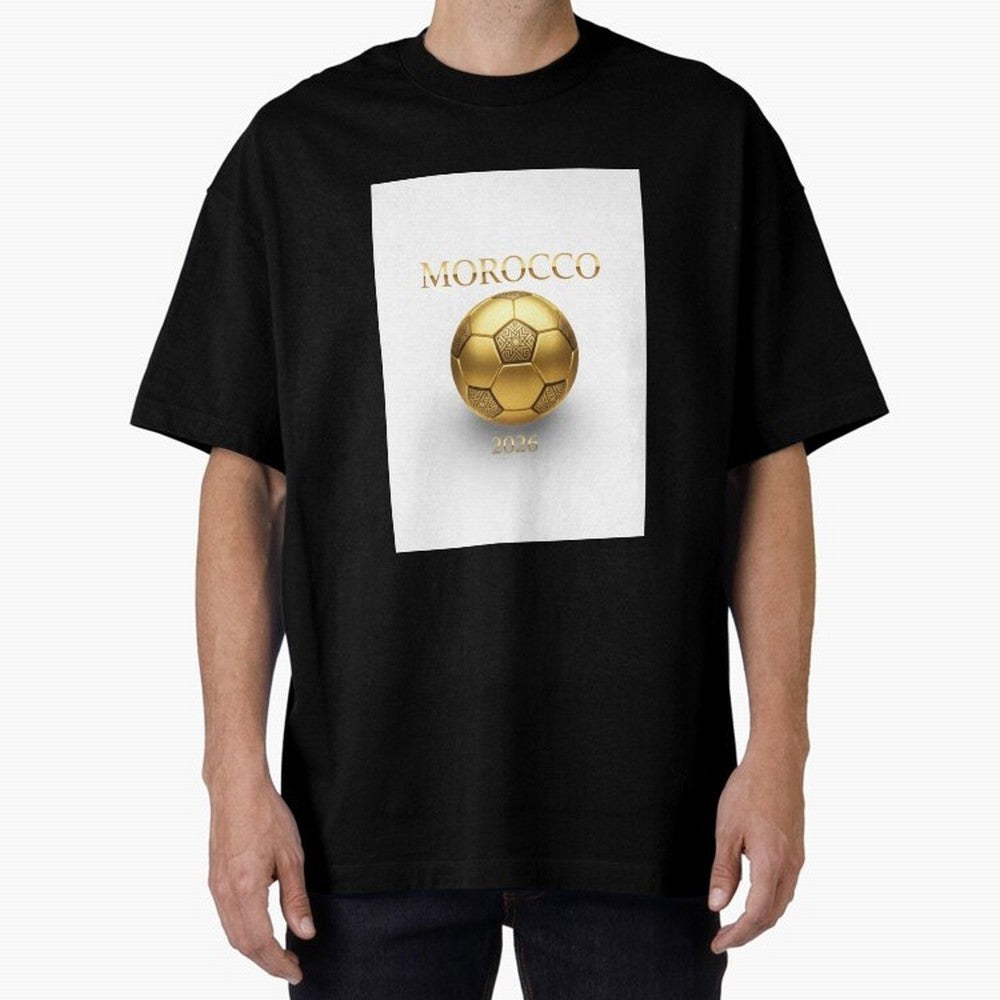Copy of Morocco 2026 World Cup - Traditional Zellige Football Design Classic T-Shirt Join Supporters Worldwide for FIFA World Cup 2026 Group Stage Spirit, Capturing Portugal, Spain and Germany, Messi and Cristiano Ronaldo, Stadium Chants, National