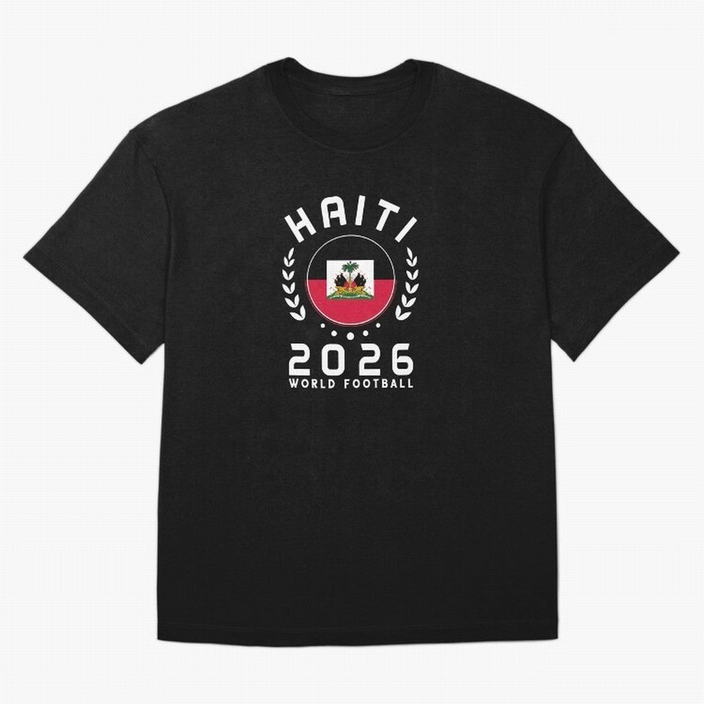 World Cup 2026 Haiti Football Fan Haitian Supporter T-Shirt_84687246 Classic T-Shirt Celebrate the Next Chapter of FIFA World Cup 2026 USA Canada Mexico Centered on Messi, Neymar and Mbappe, Argentina, France and Brazil Energy, Retro Football