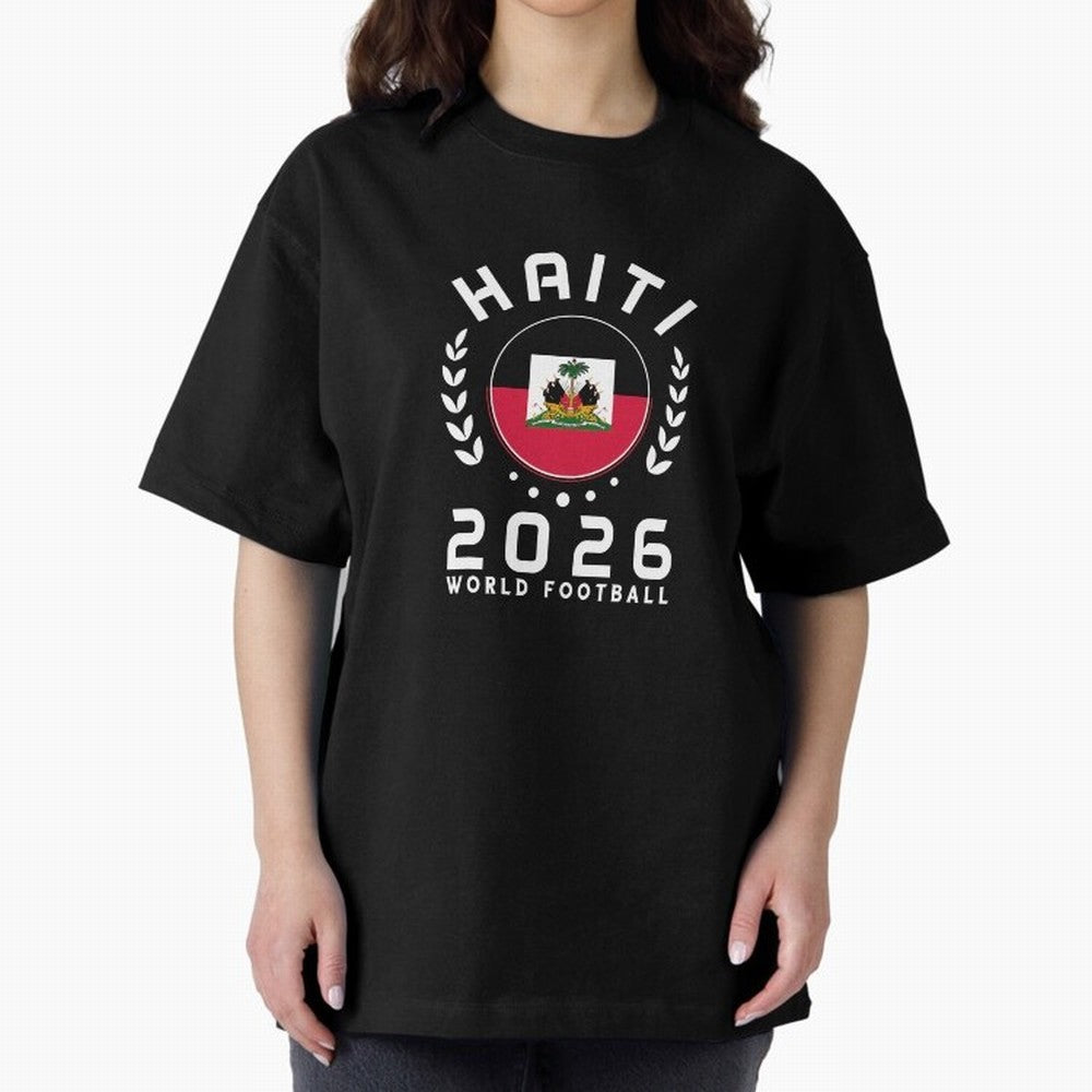 World Cup 2026 Haiti Football Fan Haitian Supporter T-Shirt_84687246 Classic T-Shirt Celebrate the Next Chapter of FIFA World Cup 2026 USA Canada Mexico Centered on Messi, Neymar and Mbappe, Argentina, France and Brazil Energy, Retro Football