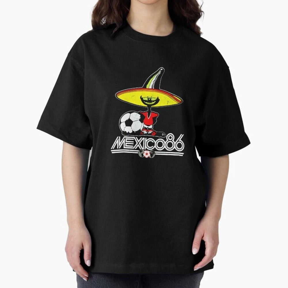 Mexico 86 World Cup Pique Retro Vintage T-Shirt_90751770 Classic T-Shirt Honor the Football Icons of FIFA World Cup 2026 USA Canada Mexico Driven by Mbappe and Neymar, Netherlands Energy, Soccer Culture, Superstar Moments, National Team Dreams and