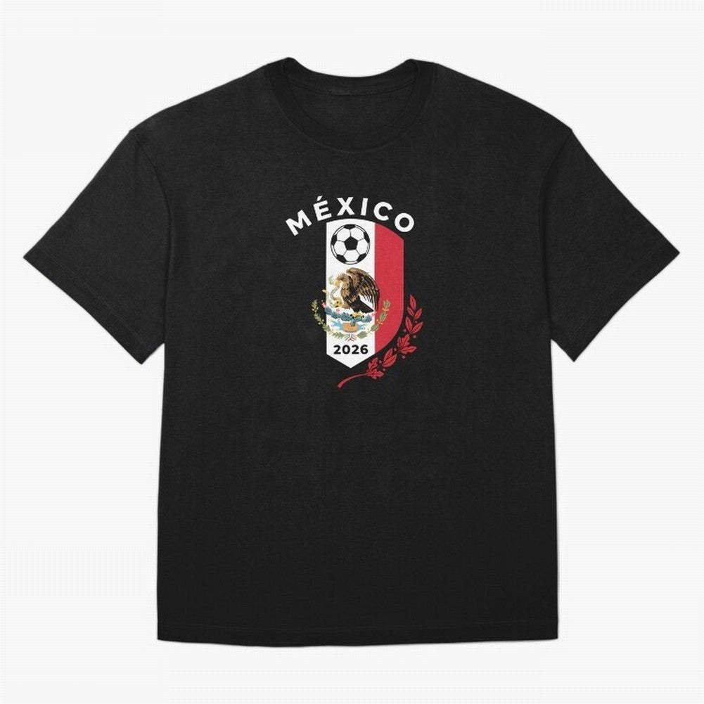 Mexico Emblem World Cup Soccer 2026 Football Crew T-Shirt_83050167 Classic T-Shirt Get Ready for the FIFA World Cup 2026 Group Stage Journey through Cristiano Ronaldo Highlights, France Pride, Worldwide Fan Energy, Dramatic Goals, Stadium Lights