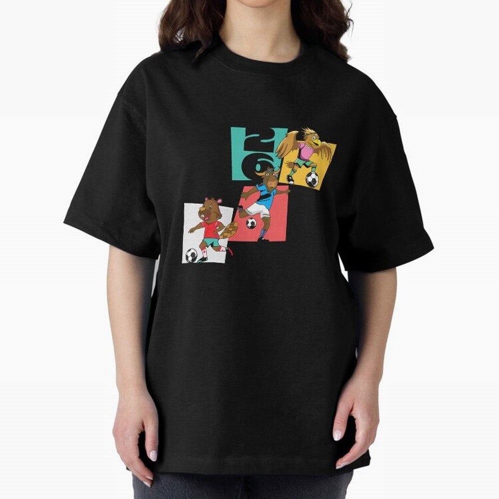 North America Mascots 2 T-Shirt_83568192 Classic T-Shirt Follow the Final Road of the FIFA World Cup 2026 Journey through Messi, Neymar and Mbappe Highlights, England and Germany Pride, Champion Mindset, Group Stage Buzz, Knockout Tension and