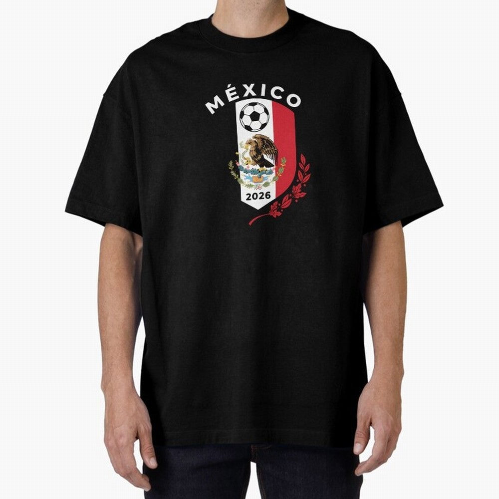 Mexico Emblem World Cup Soccer 2026 Football Crew T-Shirt_83050167 Classic T-Shirt Represent Fans Who Live for FIFA World Cup 2026 USA Canada Mexico Made for Mbappe and Neymar, Portugal Energy, Fan Favorite Moments, National Team Passion, Big Match