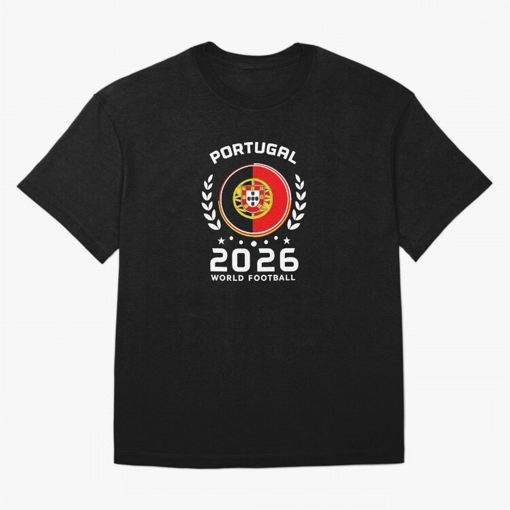 Portugal 2026 World Football Soccer Fan Design T-Shirt_87038236 Classic T-Shirt Feel the Roar of FIFA World Cup 2026 for Fans of Messi, CR7 and Mbappe and Brazil, Bringing Sports Nostalgia, International Competition, Famous Players and