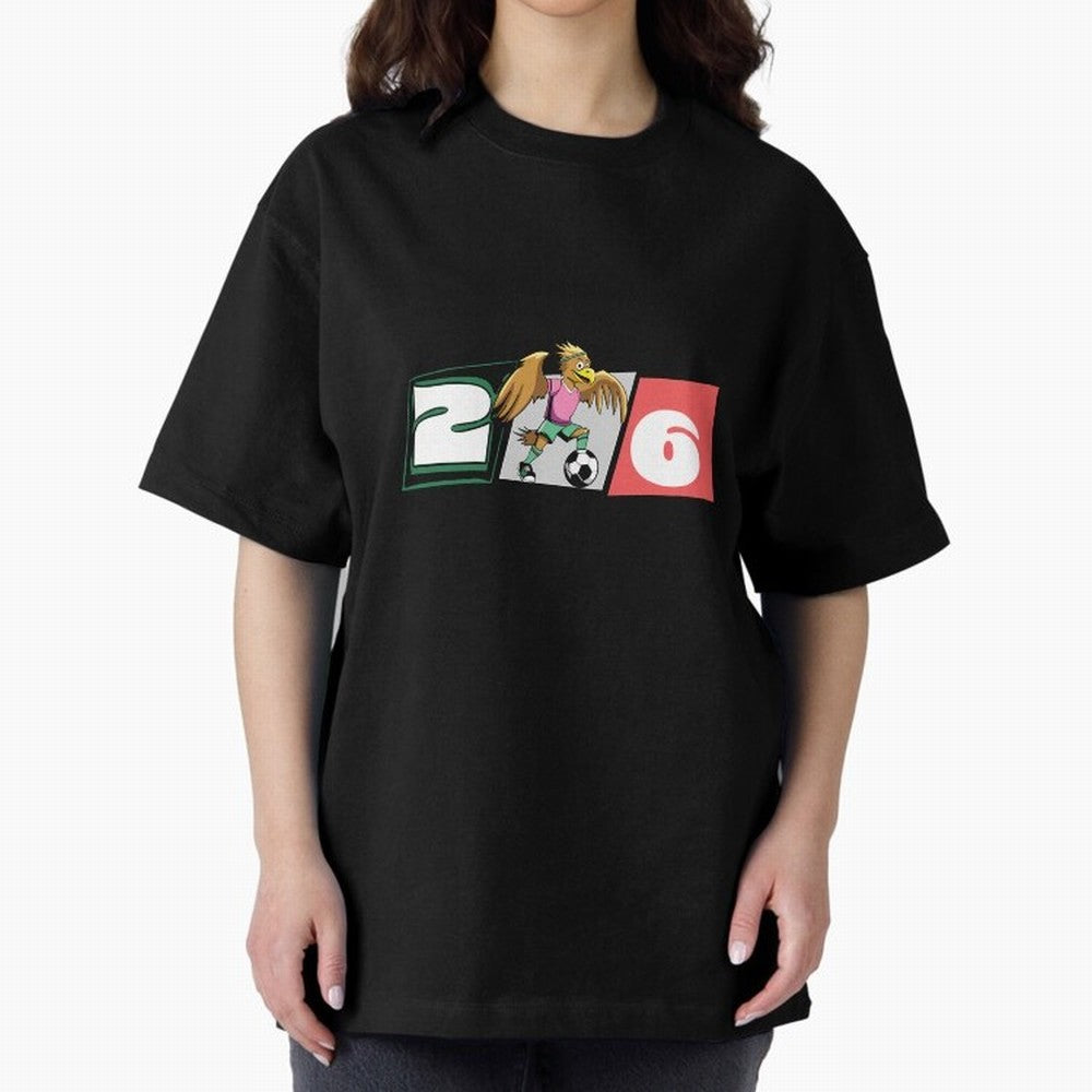 Mexico World Cup 2026 Horizontal T-Shirt_83569561 Classic T-Shirt Show Your Love for FIFA World Cup 2026 Spirit, with Germany, Messi, CR7 and Mbappe, Match Day Excitement, Supporter Culture, Golden Goals and Global Football Passion; Ideal for