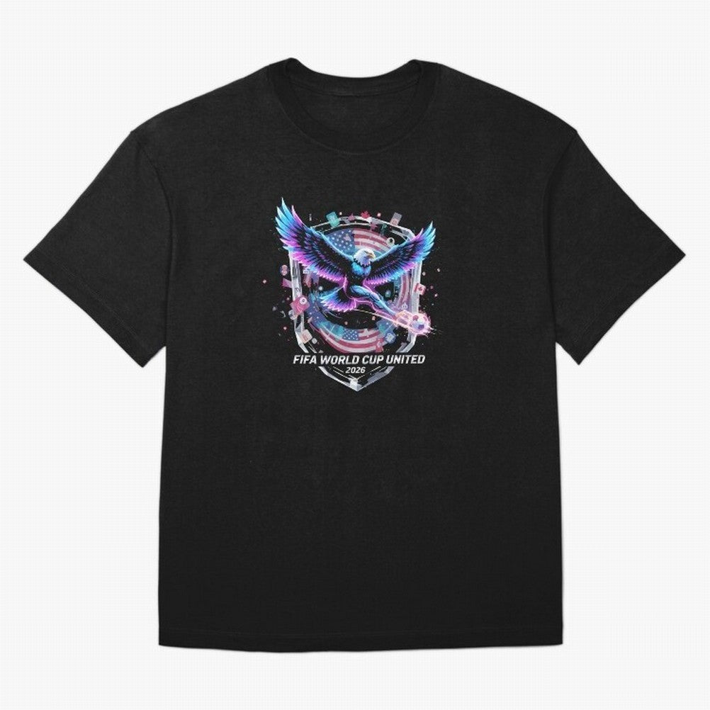 FIFA World Cup 2026 United Eagle Soccer Art T-Shirt_86867742 Classic T-Shirt Back Your Heroes with FIFA World Cup 2026 Group Stage Connected to Haaland, Brazil Energy, Soccer Culture, Superstar Moments, National Team Dreams and Competitive Fire;