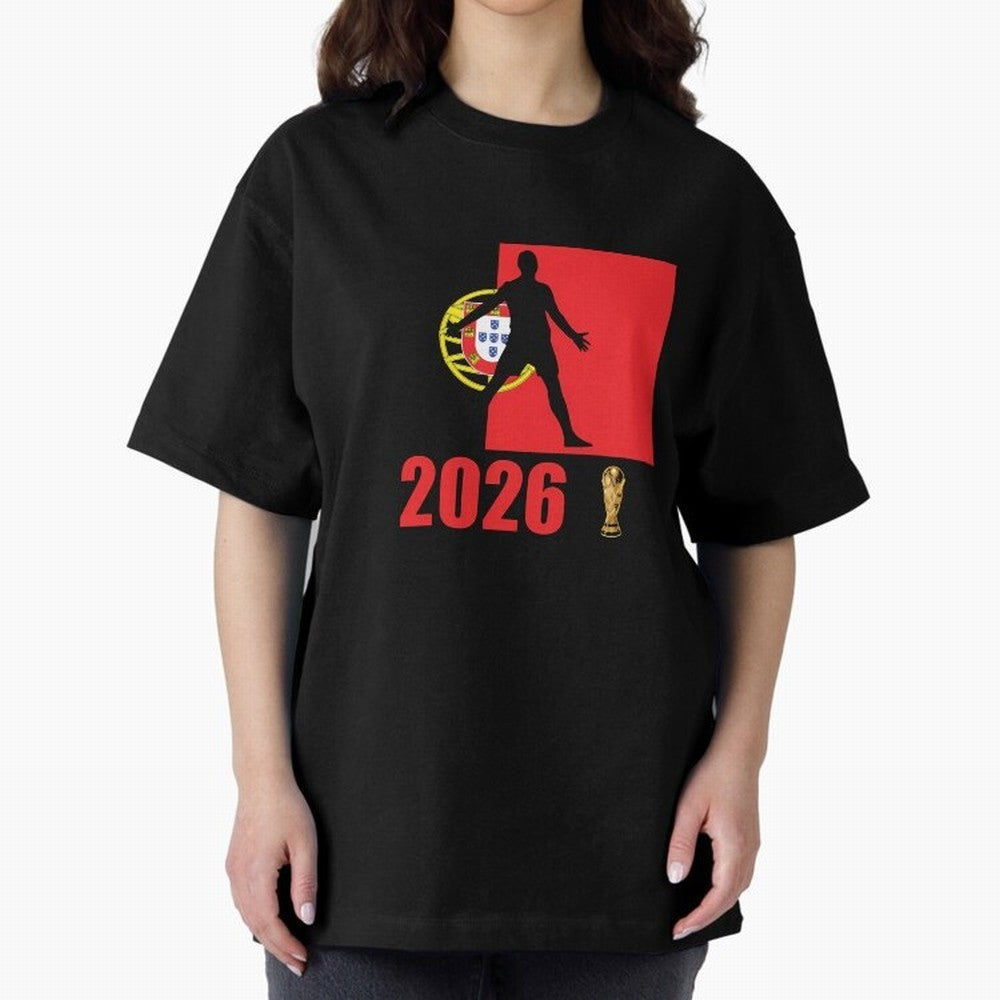 Portugal World Cup 2026 T-Shirt_84815867 Classic T-Shirt Follow Every Goal of Global Football Passion for FIFA World Cup 2026 Group Stage, Driven by Messi, Neymar and Mbappe, Argentina, France and Brazil, Vintage Soccer Flavor, Modern Football