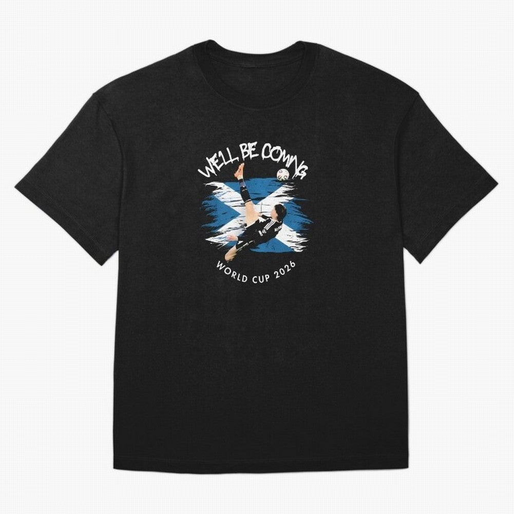We'll be coming 2026 - Scotland World Cup 2026 ¨C Tartan Army Returns T-Shirt_83870657 Classic T-Shirt Bring Bold Fan Energy to FIFA World Cup 2026 Group Stage for Fans of Messi and France and Portugal, Bringing Football Festival Excitement, Trophy