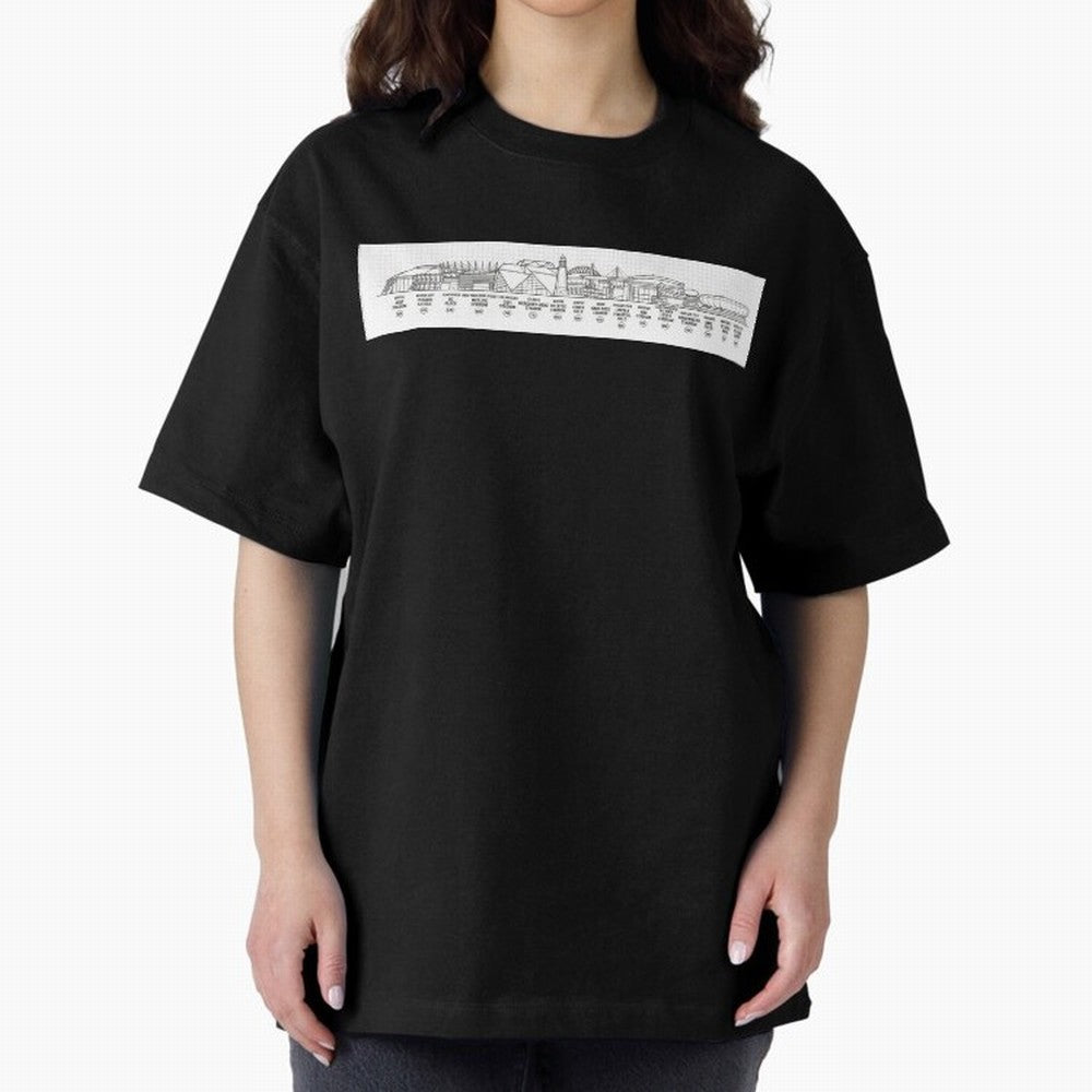 World Cup 2026 Stadium Skyline Classic T-Shirt Get Ready for Global Football Passion for FIFA World Cup 2026 USA Canada Mexico, Filled with Cristiano Ronaldo, Spain and Netherlands, Sports Nostalgia, International Competition, Famous Players and