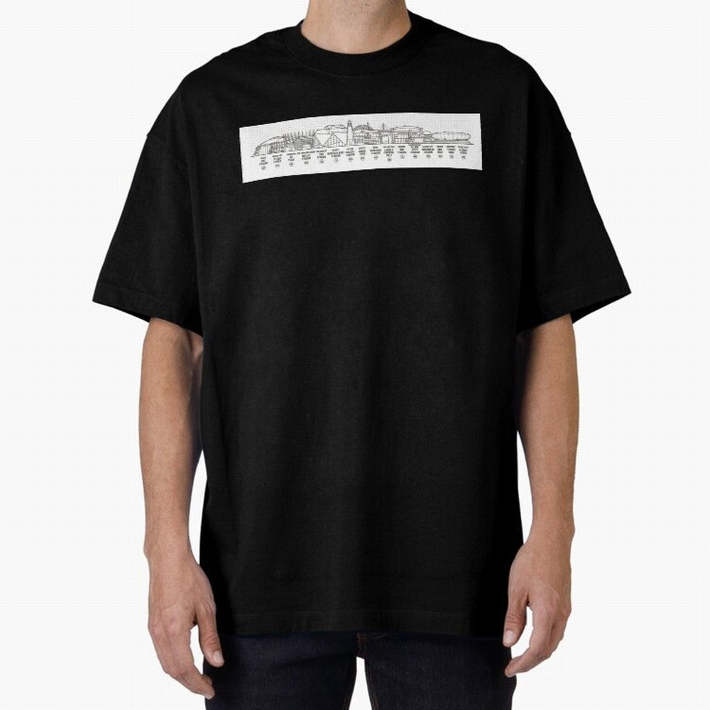 World Cup 2026 Stadium Skyline Classic T-Shirt Get Ready for Global Football Passion for FIFA World Cup 2026 USA Canada Mexico, Filled with Cristiano Ronaldo, Spain and Netherlands, Sports Nostalgia, International Competition, Famous Players and
