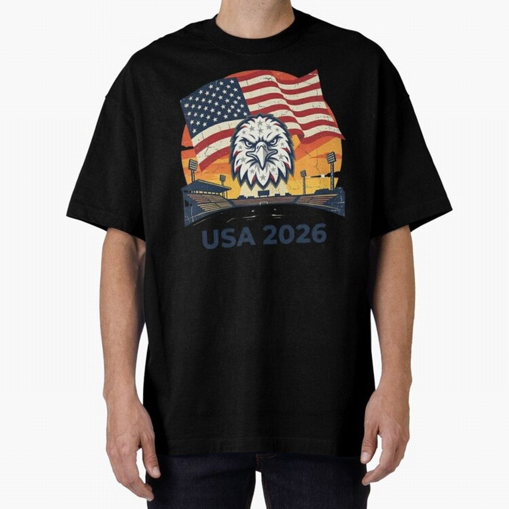 American Eagle 2026 USA World Cup Classic T-Shirt Make Every Match About FIFA World Cup 2026 USA Canada Mexico for Fans of Neymar and Argentina, France and Brazil, Bringing Game Day Rituals, Football Legends, Country Pride and the Road to the