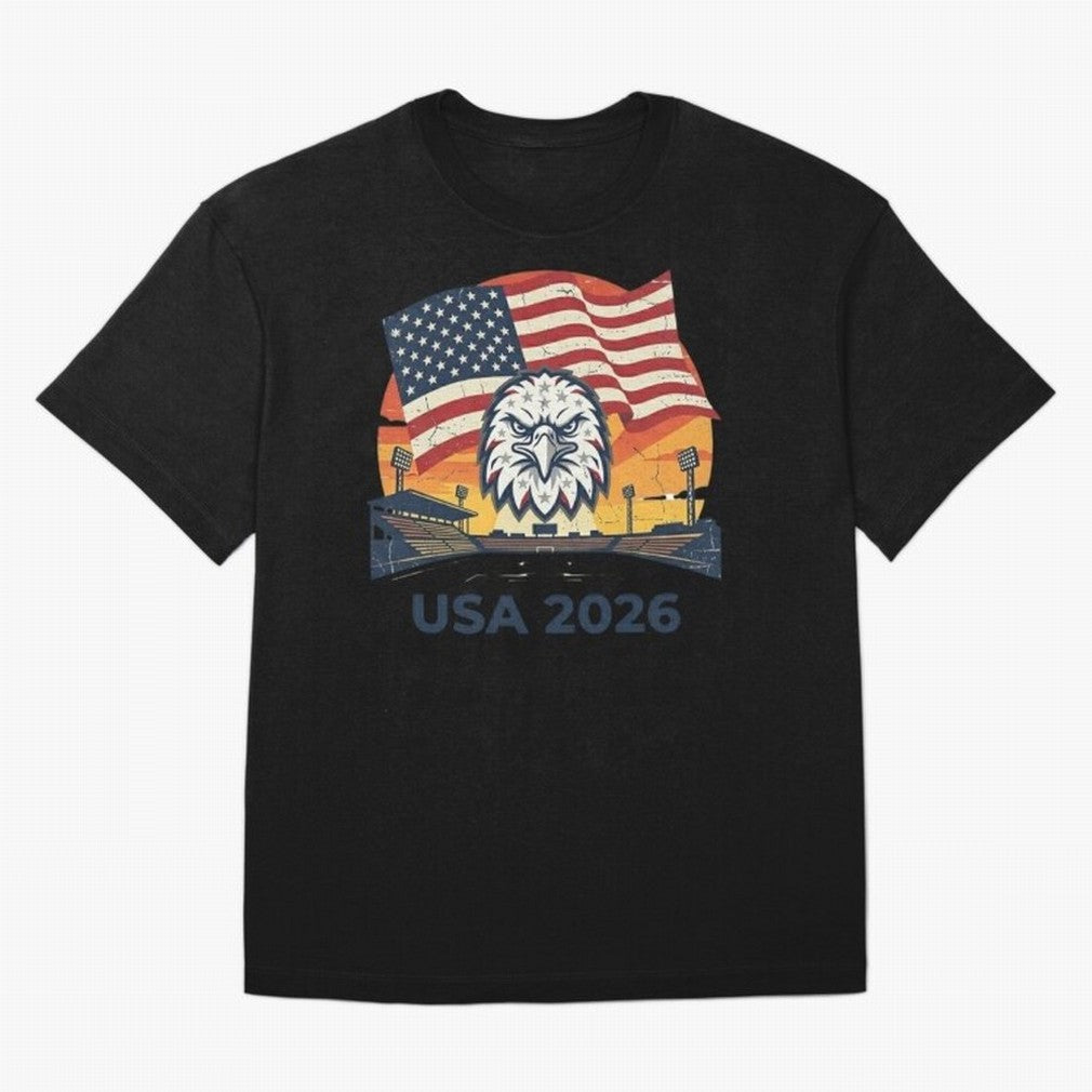 American Eagle 2026 USA World Cup Classic T-Shirt Make Every Match About FIFA World Cup 2026 USA Canada Mexico for Fans of Neymar and Argentina, France and Brazil, Bringing Game Day Rituals, Football Legends, Country Pride and the Road to the