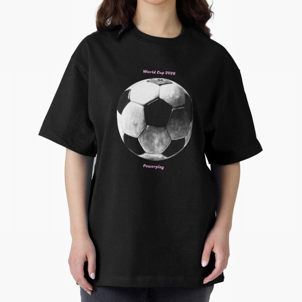 Powerplay World Cup 2026 Classic T-Shirt Carry National Pride through FIFA World Cup 2026 USA Canada Mexico Spirit, Capturing Brazil, CR7, Championship Spirit, Famous Goals, Roaring Crowds and International Football Unity; Ideal for Fans Who Follow