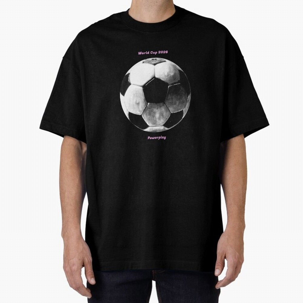 Powerplay World Cup 2026 Classic T-Shirt Carry National Pride through FIFA World Cup 2026 USA Canada Mexico Spirit, Capturing Brazil, CR7, Championship Spirit, Famous Goals, Roaring Crowds and International Football Unity; Ideal for Fans Who Follow