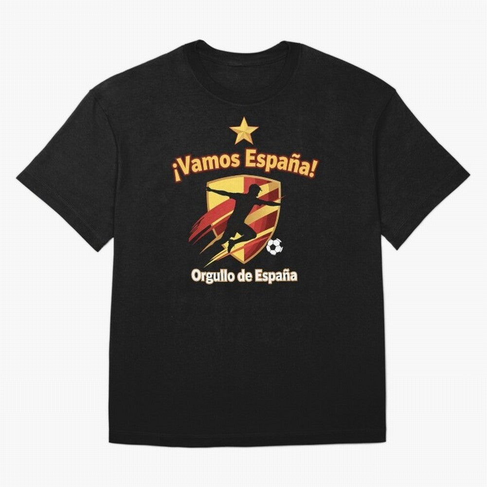 Spain World Cup 2026 Fan Art Classic T-Shirt Celebrate Fan Favorites in Global Football Passion for FIFA World Cup 2026 Group Stage, Filled with Messi, CR7 and Mbappe, Spain, Goal Celebration Energy, Supporter Heritage, Football Icons and Worldwide