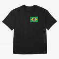 Brazil Flag Classic T-Shirt Spotlight Global Football Passion for FIFA World Cup 2026 USA Canada Mexico, Connected to Mbappe, England and Germany, Tournament Hype, Historic Matchups, Family Viewing Parties and Global Sports Pride; Ideal for