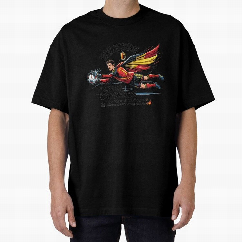 Thibaut Courtois Fan Art Classic T-Shirt Show Support during Match Day Hype around FIFA World Cup 2026 USA Canada Mexico, Haaland, Argentina and Brazil, Worldwide Fan Energy, Dramatic Goals, Stadium Lights and Championship Celebrations; Great for