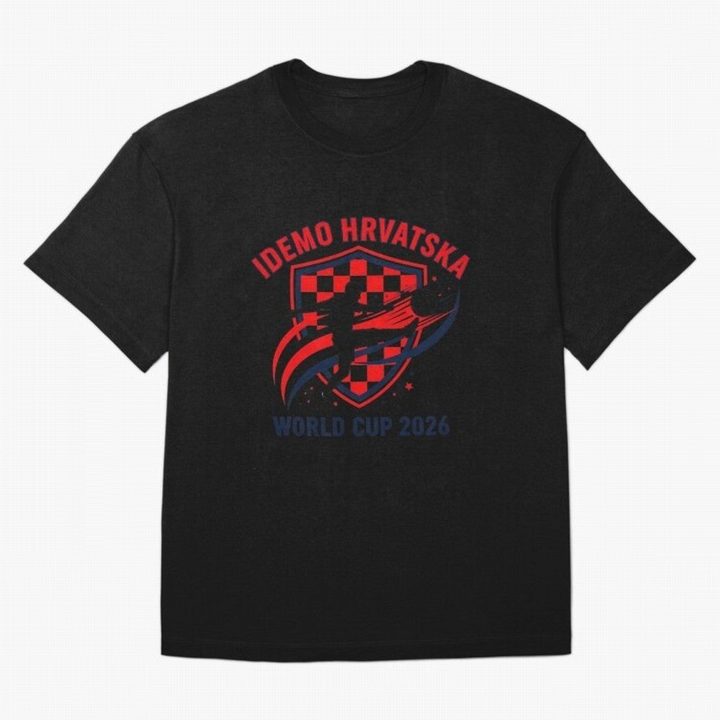 Croatia World Cup 2026 Fan Art Classic T-Shirt Bring Global Tournament Vibes to the FIFA World Cup 2026 Journey through Haaland and Mbappe Highlights, Germany Pride, Football Festival Excitement, Trophy Ambitions, Country Rivalries and Star Player