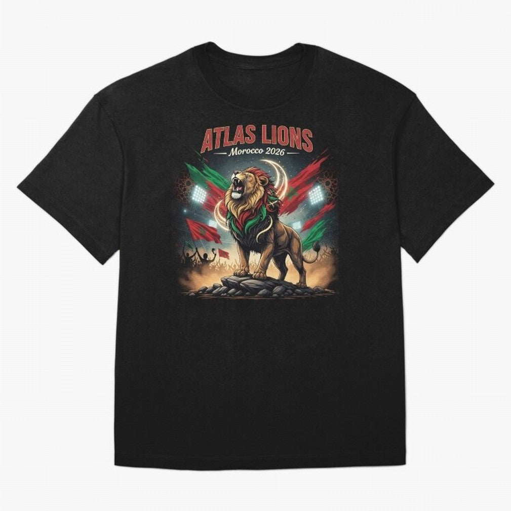 Atlas Lions - Morocco Football Team ready for the World Cup Classic T-Shirt Bring Match Day Fire to FIFA World Cup 2026 for Fans of Haaland and France and Portugal, Bringing Tournament Hype, Historic Matchups, Family Viewing Parties and Global